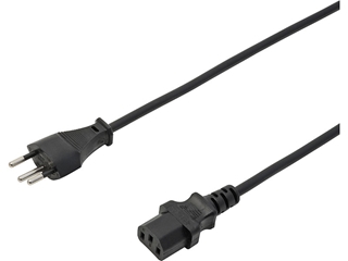 Bild von PWR2TC | 2m Power Apparatekabel T12/T113 (C13) TD 3x1mm², sz