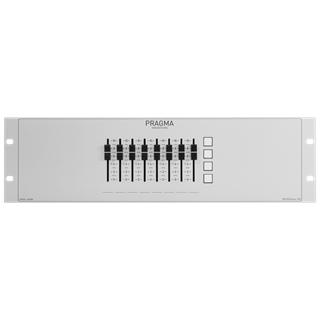 Bild von ARVIGOnano 3 R8 AtlasIED | 19" non-motorized control unit with 8 Fader and 4 Buttons, PoE for AtlasIED Atmosphere™