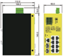 Bild von SWITCH8POE DC | 8 Port PoE+ managed Gigabit Industrie Switch mit 12-30VDC Booster und Auto Multi-Ring (KAMR)