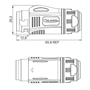 Bild von BD-24-C03PE-22-001 | BD-24 Power Netz-Steckverbinder Kunststoff-Gehäuse IP65 500 V 25A