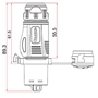 Bild von BD-24-C03PE-22-001 | BD-24 Power Netz-Steckverbinder Kunststoff-Gehäuse IP65 500 V 25A