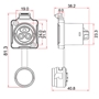 Bild von BD-24-J03SX-22-201 | BD-24 Power Einbaubuchse 3 pol female Kunststoffgehäuse max. 500V 25A