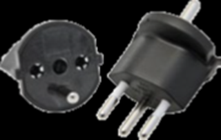 Bild von PWRTSF | Power Fixadapter T12/CEE7 Schuko female, 3polig, sz