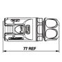 Bild von LP-24-C03PE-01-001 | LP-24 Power Kabelstecker 3 pol Männchen max. 500 V 25 A IP67