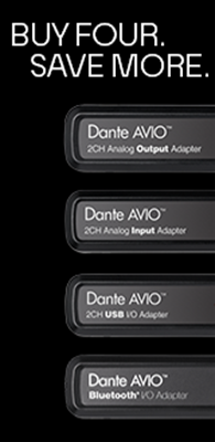 Bild von ADP BF/CM Pack | Dante AVIO Black Friday/Cyber Monday Bundled Four-Pack Promotion