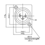 Bild von XL13FB-W | XLR female Chassis 3 PIN IP67 Black Solder