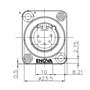 Bild von XL15MB | XLR male Chassis 5 PIN Black Solder