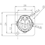 Bild von XL15MB | XLR male Chassis 5 PIN Black Solder