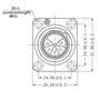 Bild von XL15MB-W | XLR male Chassis 5 PIN IP67 Black Solder