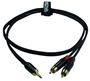 Bild von EC-A3-PSMCLM-2 | 2m Mini Klinkenkabel 3.5mm Stecker, 3 pol auf 2x Cinch Stecker, 2 pol