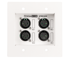 Bild von WTSD-XLR4 | 4 XLR Input Wall Plate for Use with WTSD-MIX41K