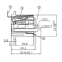 Bild von XL13FB | XLR female Chassis 3 PIN Black Solder