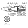 Bild von XL23FB | XLR female 3 PIN Black Housing  & Grey Boot Solder