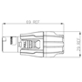 Bild von PO23FP-OU | Power Kabelstecker Grau Output 230 V 20 A