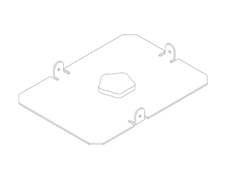 Bild von ICLX-GSA-BK | Ground Stack Adapter on Sub - Black