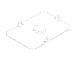 Bild von ICLX-GSA-BK | Ground Stack Adapter on Sub - Black