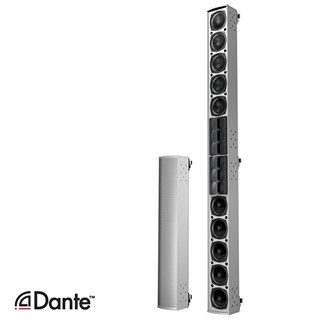 Bild von ICL-F-DUAL-RD-WT | Iconyx Live 10x 6.5" & 6x 1" Digitally Steerable Dual Column with Dante - White