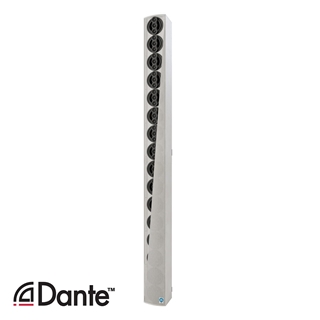 Bild von IC16-RD-WT | Iconyx 16x 4" mit je 3x 1" Coax Digitally Steerable Column with Dante - White